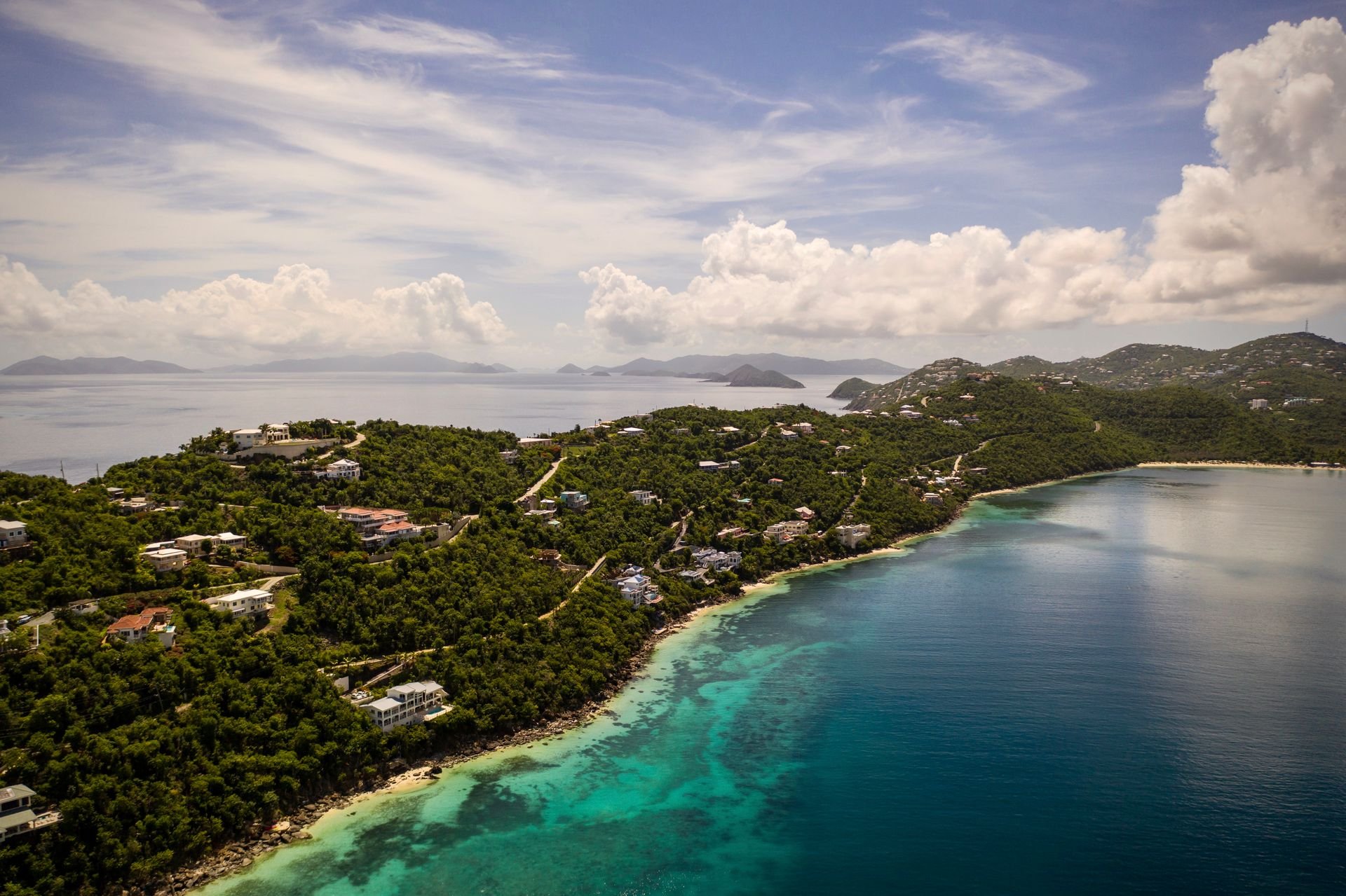 Coastline of St Thomas, US Virgin Islands