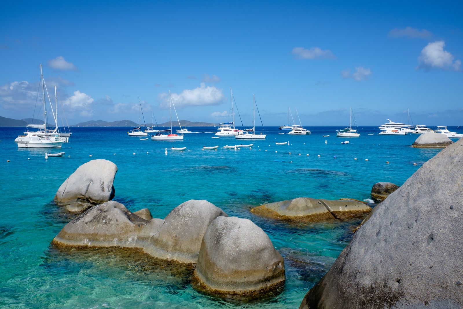 Granite boulders at Devil's Bay, The Baths National Park, Virgin Gorda, British Virgin Islands