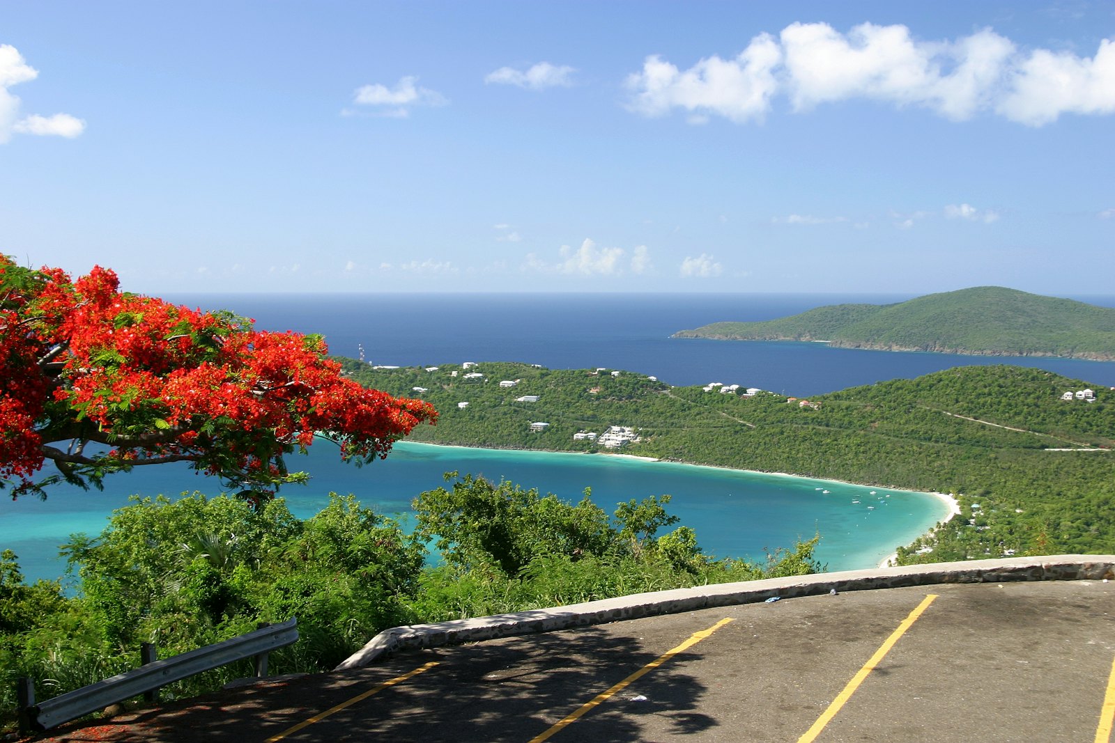 Magens Bay seen from Drake's Seat, St Thomas, US Virgin Islands