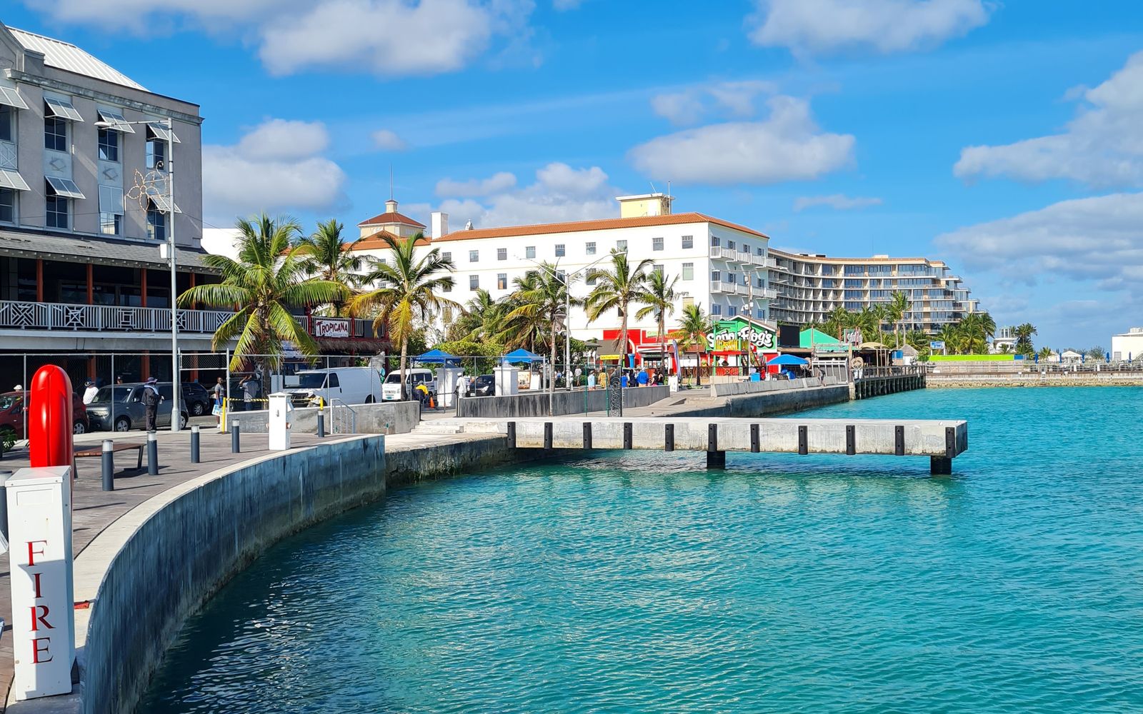 Nassau harbour waterfront, the Bahamas